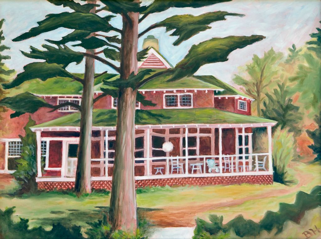 The Pines, oil on board