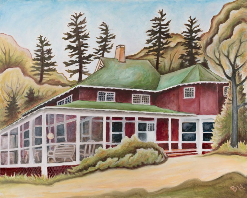 The Pines, oil on panel, 24"H x 30"W