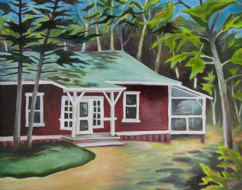 Second Cottage, oil on board
