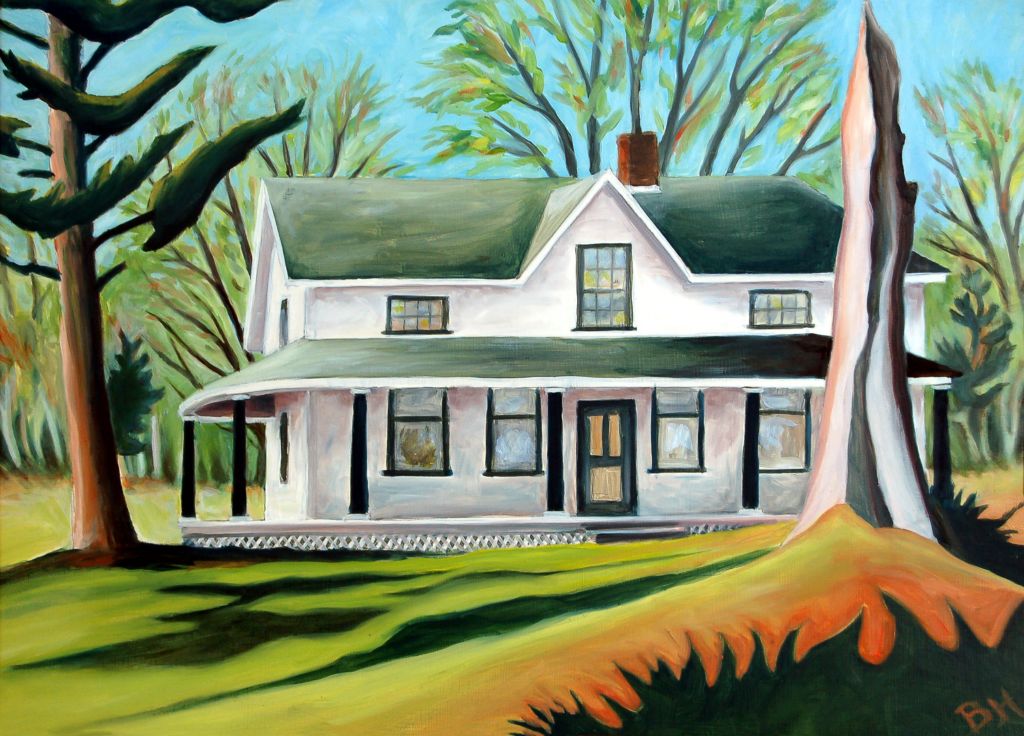 Dougherty House, oil on board