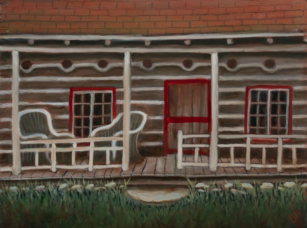 Front Porch, oil on board